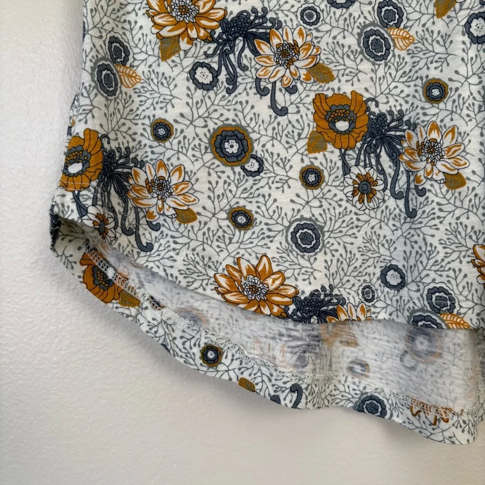 NWT Lucky Brand Blue Floral Blouse Size Small - Picture 5 of 12
